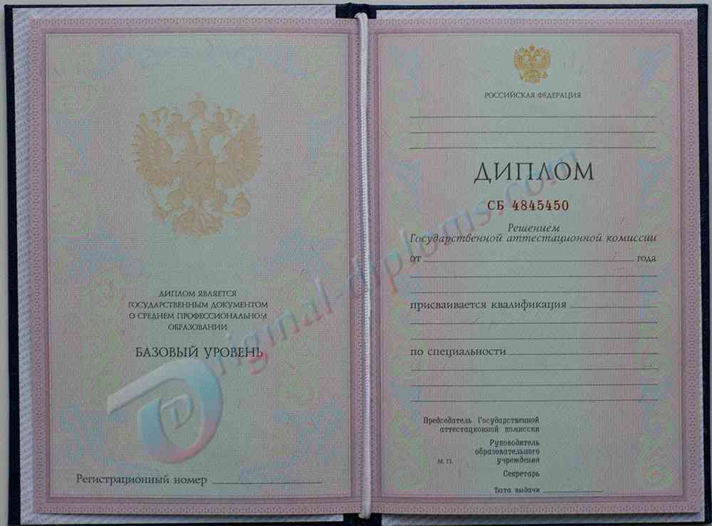 Диплом техникума, колледжа 2004-2006